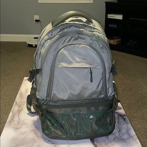 Olive Green Victorias Secret PINK book bag!